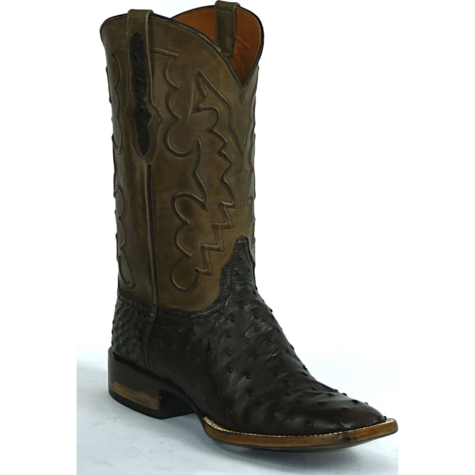 Shop Black Jack Bastrop Cord Design Full Quill Ostrich Cowboy Boot 9114