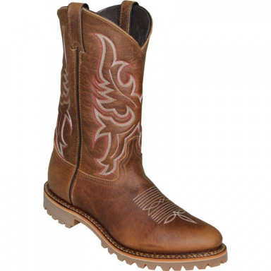 Abilene Mens 11" Tan Bison, Medium Round Toe Cowboy Boot 6321