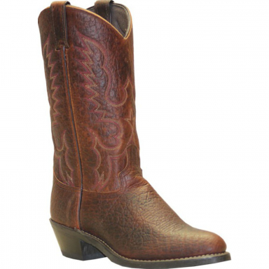 Abilene Mens 12" Antiqued Brown Bison Cowboy Boot 6404