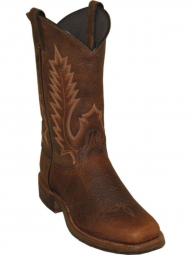 Abilene Mens 11" Tan Bison Stockman Cowboy Boot 6724