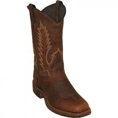 Abilene Mens 11" Tan Bison Stockman Cowboy Boot 6724