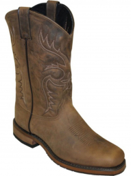 Abilene Mens 11" Dakota Tan Stockman Cowboy Boot 6725