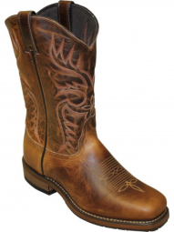 Abilene Mens 11" Dakota Tan Stockman Cowboy Boot 6727