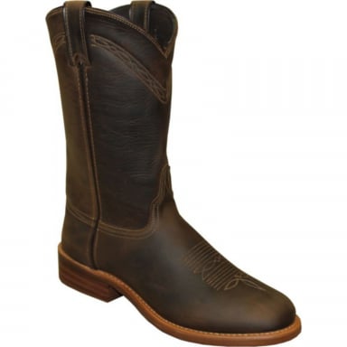 Abilene Mens 11" Brown Cowhide Cowboy Boot 6732