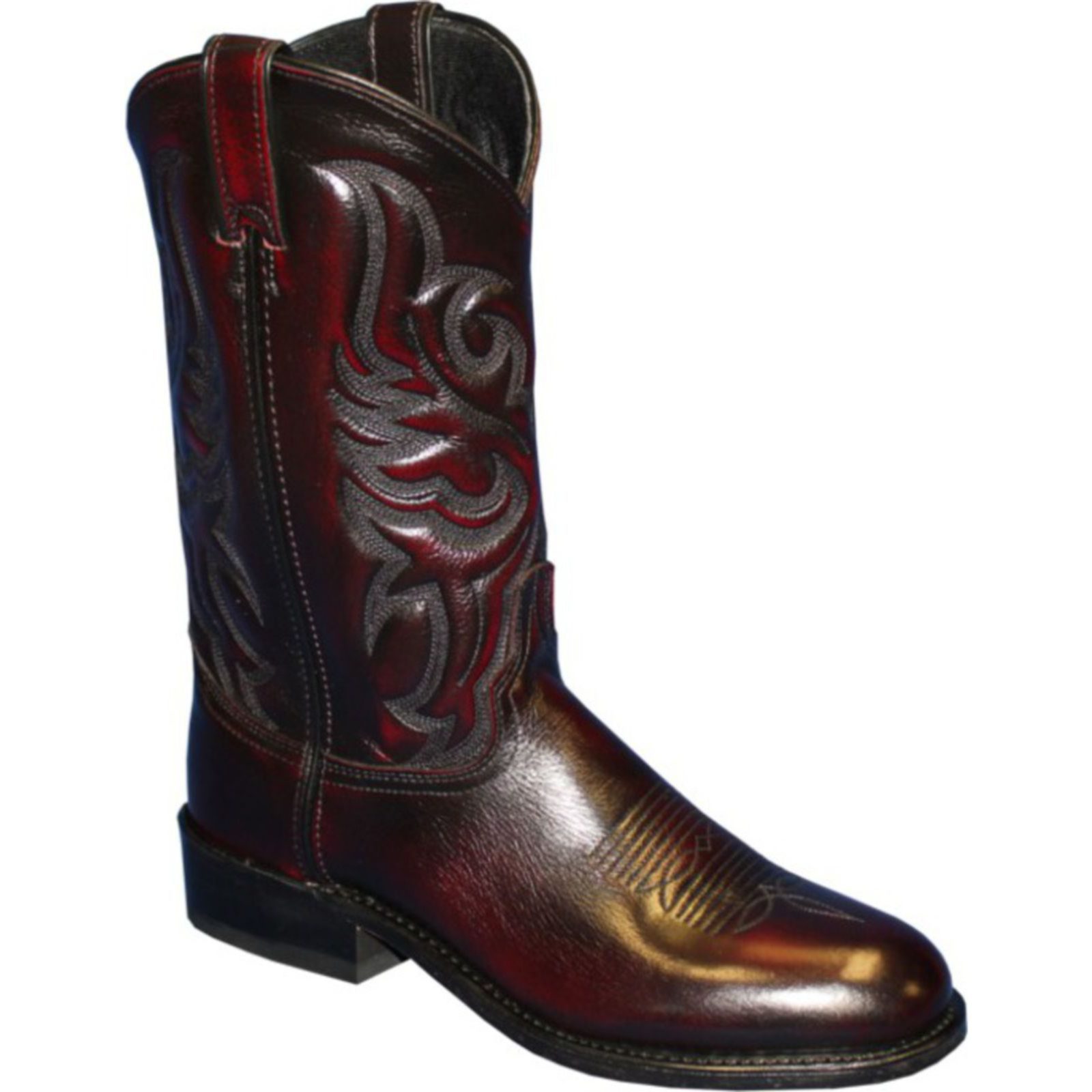 roper heel cowboy boots