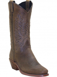 Abilene Womens 11" Olive Brown Cowhide Cowgirl Boot 9011