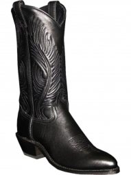 Abilene Womens 11" Black Dress Cowhide Cowgirl Boot 9050