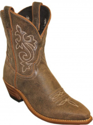 Abilene Womens 7" Western Soft Brown Cowhide Cowgirl Boot 9094
