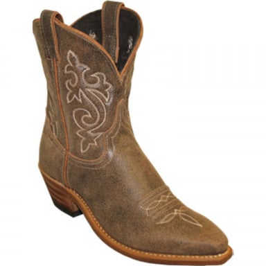 Abilene Womens 7" Western Soft Brown Cowhide Cowgirl Boot 9094