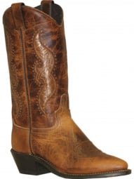 Abilene Womens 11" Antiqued Brown Cowgirl Boot 9141