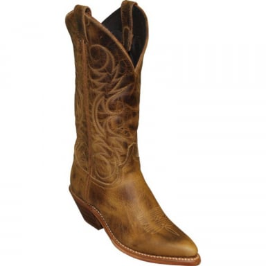 Abilene Womens 12" Brown J-Toe Cowgirl Boot 9172