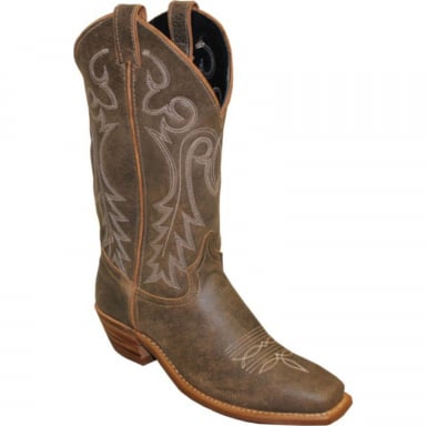 Abilene Womens 12" Dakota Distressed and Crunched Cowhide Cowgirl Boot 9225