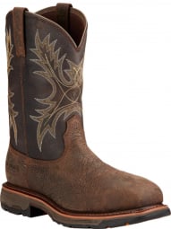 Ariat Mens WorkHog Wide Square Toe H2O Western Work Boot 10017420