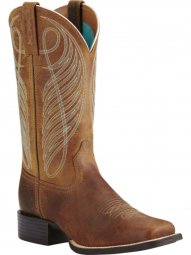 Ariat Womens Round Up Wide Square Toe Western Boot 10018528