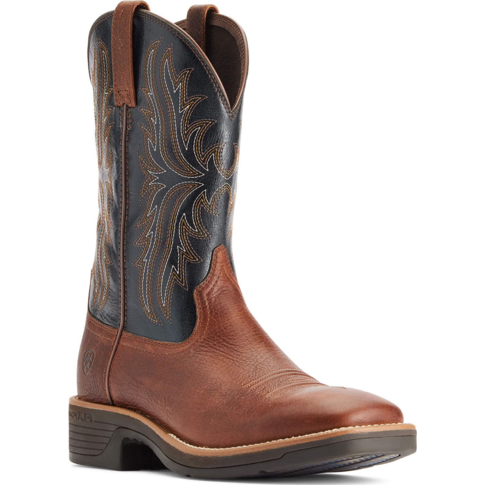 Shop Ariat Mens Ridgeback Deepest Clay-Black Barrel Boot10046983 | Save ...