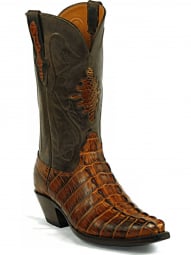 Black Jack Shield Inlay Alligator Tail Cowboy Boot 116