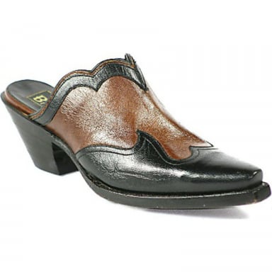 Black Jack Goat With Wing Tip Mule Shoe 1215