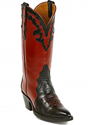 Black Jack Goat Triad With Collar # 6 Triad Design Cowboy Boot 1400