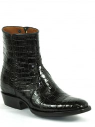 Black Jack Alligator Belly Zipper Boot 143