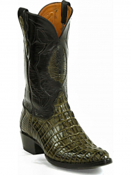 Black Jack Reverse Tail New Wings Inlay Alligator Tail Cowboy Boot 146