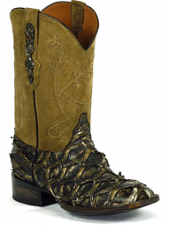 Black Jack Locust Cord Pirarucu Fish Cowboy Boot 1722