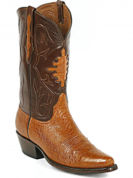 Black Jack Shield Inlay Smooth Ostrich Cowboy Boot 213