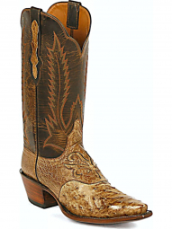 Black Jack Feather Stitch & Spur Strap With Montana Inlay Full Quill Ostrich Cowboy Boot 227