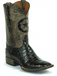 Black Jack Lonestar Inlay Caiman Crocodile Belly Cowboy Boot 250