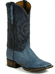 Black Jack Tri-Star Cording Teju-Ring Lizard Cowboy Boot 296