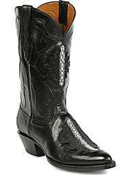 Black Jack Shield - Gibbon Inlays Stingray Cowboy Boot 313