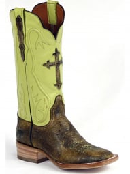 Black Jack Shield Cross Inlay American Buffalo-Bison Cowboy Boot 465