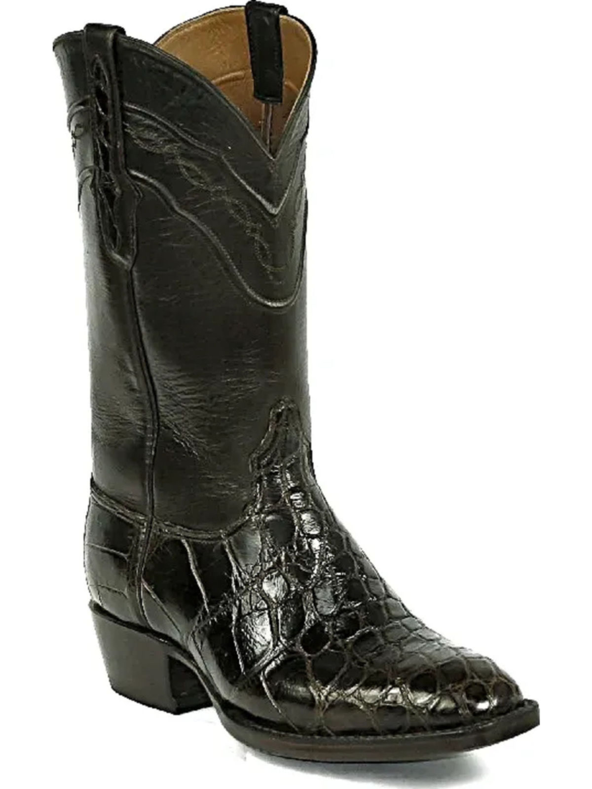 Shop Black Jack El Paso Cording Alligator Belly Cowboy Boot 527 | Save ...