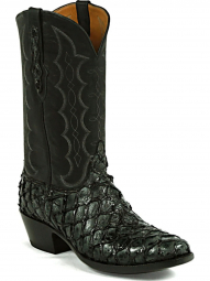 Black Jack Inverted Vamps Stitch# 526 Pirarucu Fish Cowboy Boot 680