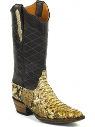 Black Jack San Angelo Design Python Snake Cowboy Boot 697