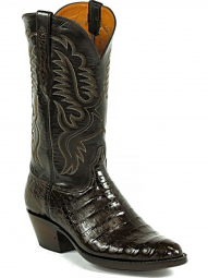 Black Jack Stitch # 631 Select Cayman Crocodile Belly Cowboy Boot 7100