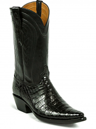 Black Jack Ruidoso Cord Select Cayman Crocodile Belly Cowboy Boot 7101