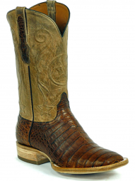 Black Jack Tri-Star Cord Caiman Crocodile Belly Specialty Color Cowboy Boot 7119