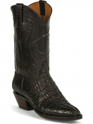 Black Jack Locust Cord Caiman Crocodile Tail Cowboy Boot 7142