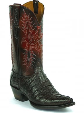 Black Jack Stitch # 258 Caiman Crocodile Tail Cowboy Boot 7148