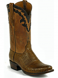 Black Jack Plain Tops With Collar # 6 Caiman Crocodile Belly Cowboy Boot 7152