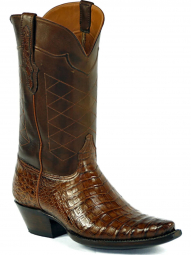 Black Jack Pecos Cord Select Cayman Crocodile Belly Cowboy Boot 7161