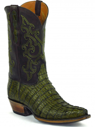 Black Jack Billy Stitch # 2 Caiman Crocodile Tail Cowboy Boot 7201