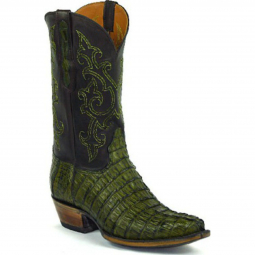 Black Jack Billy Stitch # 2 Caiman Crocodile Tail Cowboy Boot 7201