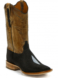 Black Jack Stars & Steers Cord Design Stingray Cowboy Boot 754