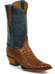 Black Jack Waxahachie Cord Design Caiman Crocodile Hornback Cowboy Boot 7720