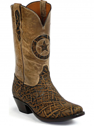 Black Jack Lonestar Inlay Elephant Cowboy Boot 808