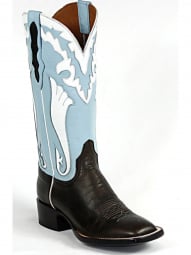 Black Jack Vintage Inlays With Collar # 6 European Goat Cowboy Boot 8651