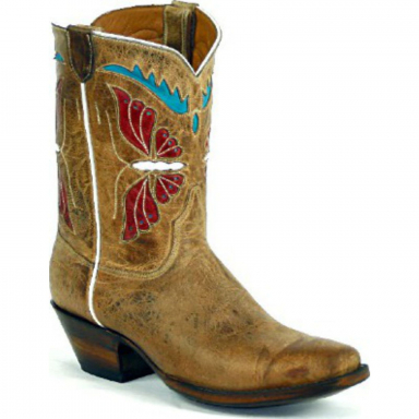 Black Jack Butterfly Peewee Design Peewee Cowboy Boot 8676