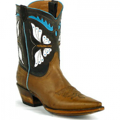 Black Jack Butterfly Peewee Design Peewee Cowboy Boot 8677