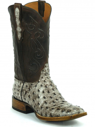 Black Jack Waxahachie Cord Design Full Quill Ostrich Cowboy Boot 9113